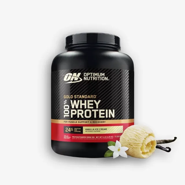 Whey Gold Standard de Optimum Nutrition · Vainilla Ice Cream